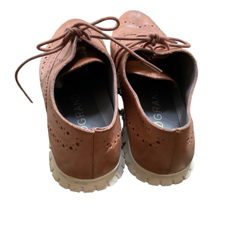 Cole Haan ZERØGRAND Wingtip Oxfords- Woodbury Leather-ivory- size 8.5 - Picture 6 of 8